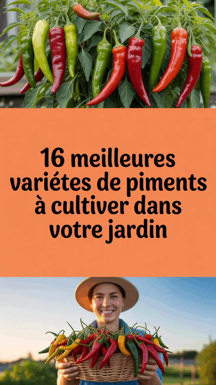 16 meilleures variétés de piments à cultiver dans votre jardin