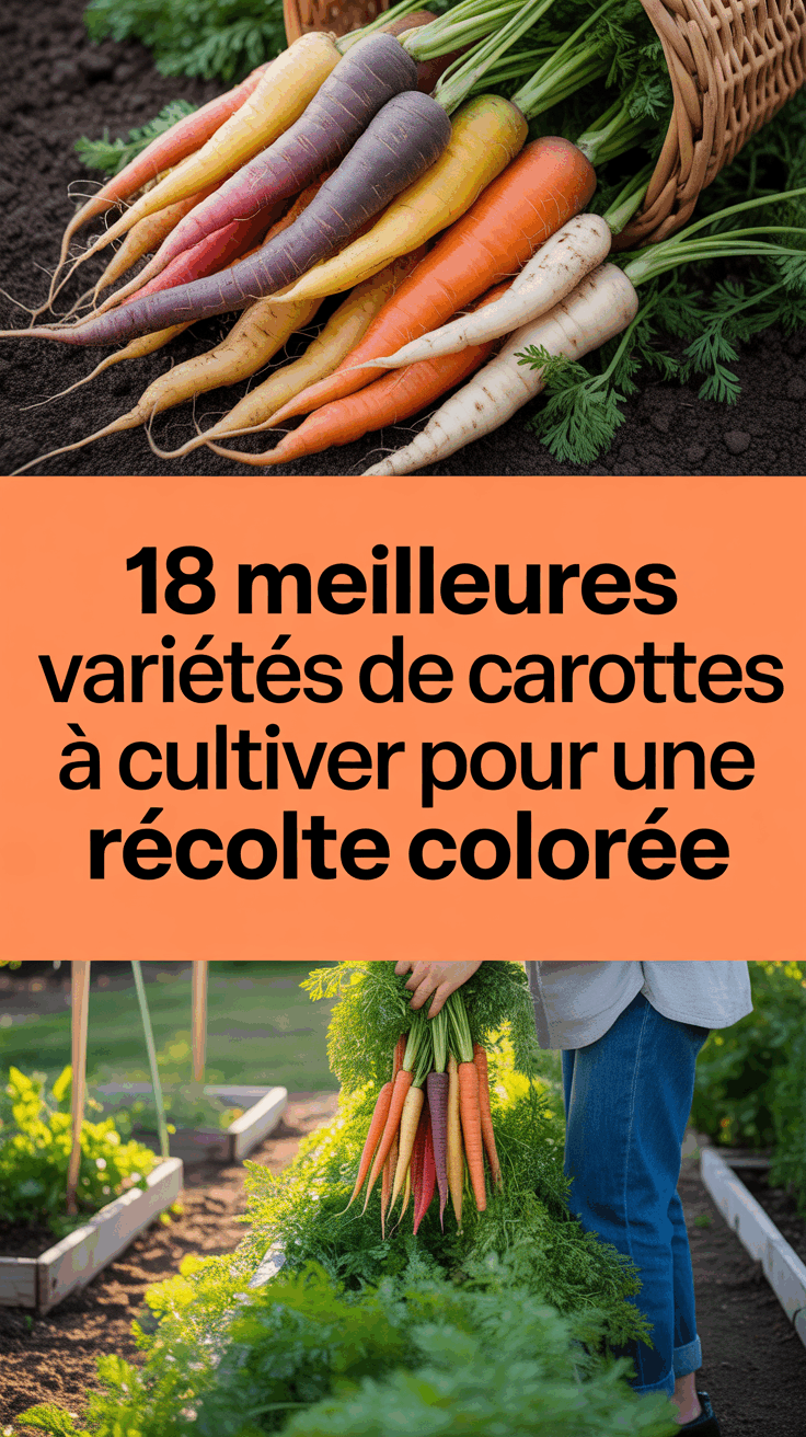 18 meilleures variétés de carottes à cultiver pour une récolte colorée