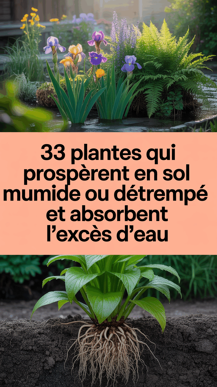 33 Plantes qui prospèrent en sol humide ou détrempé et absorbent l&rsquo;excès d&rsquo;eau