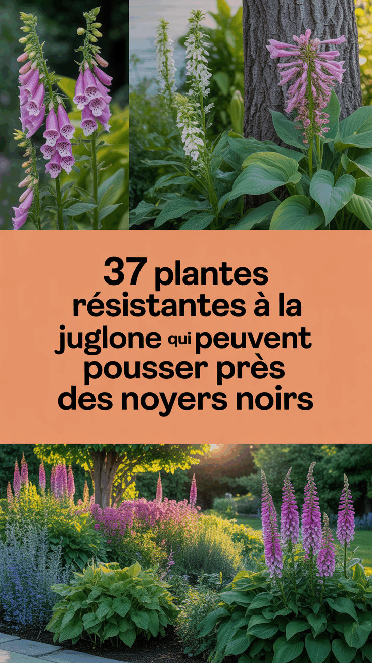 37 Plantes Résistantes à la Juglone Qui Peuvent Pousser Près des Noyers Noirs