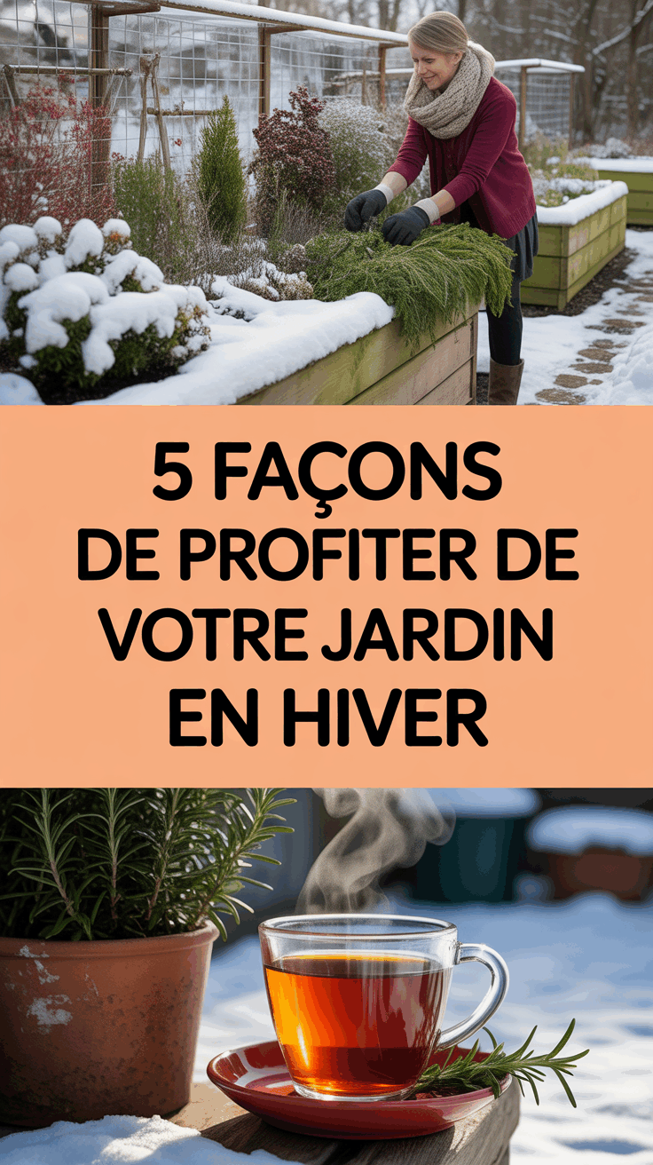 5 façons de profiter de votre jardin en hiver
