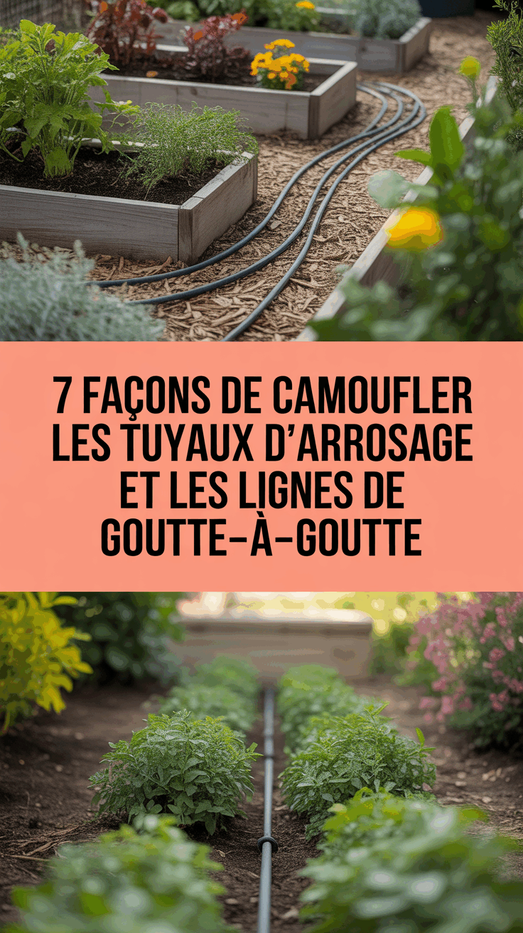 7 façons de camoufler les tuyaux d'arrosage et les lignes de goutte-à-goutte