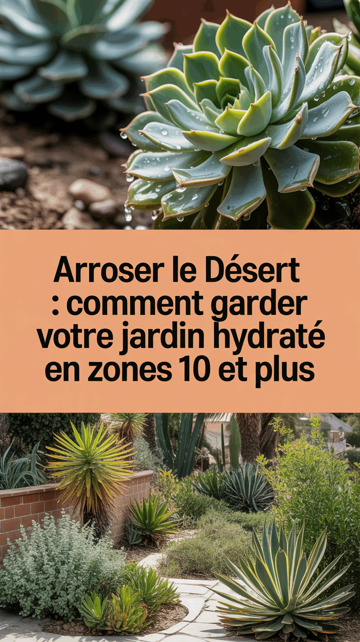 Arroser le désert : comment garder votre jardin hydraté en zones 10 et plus