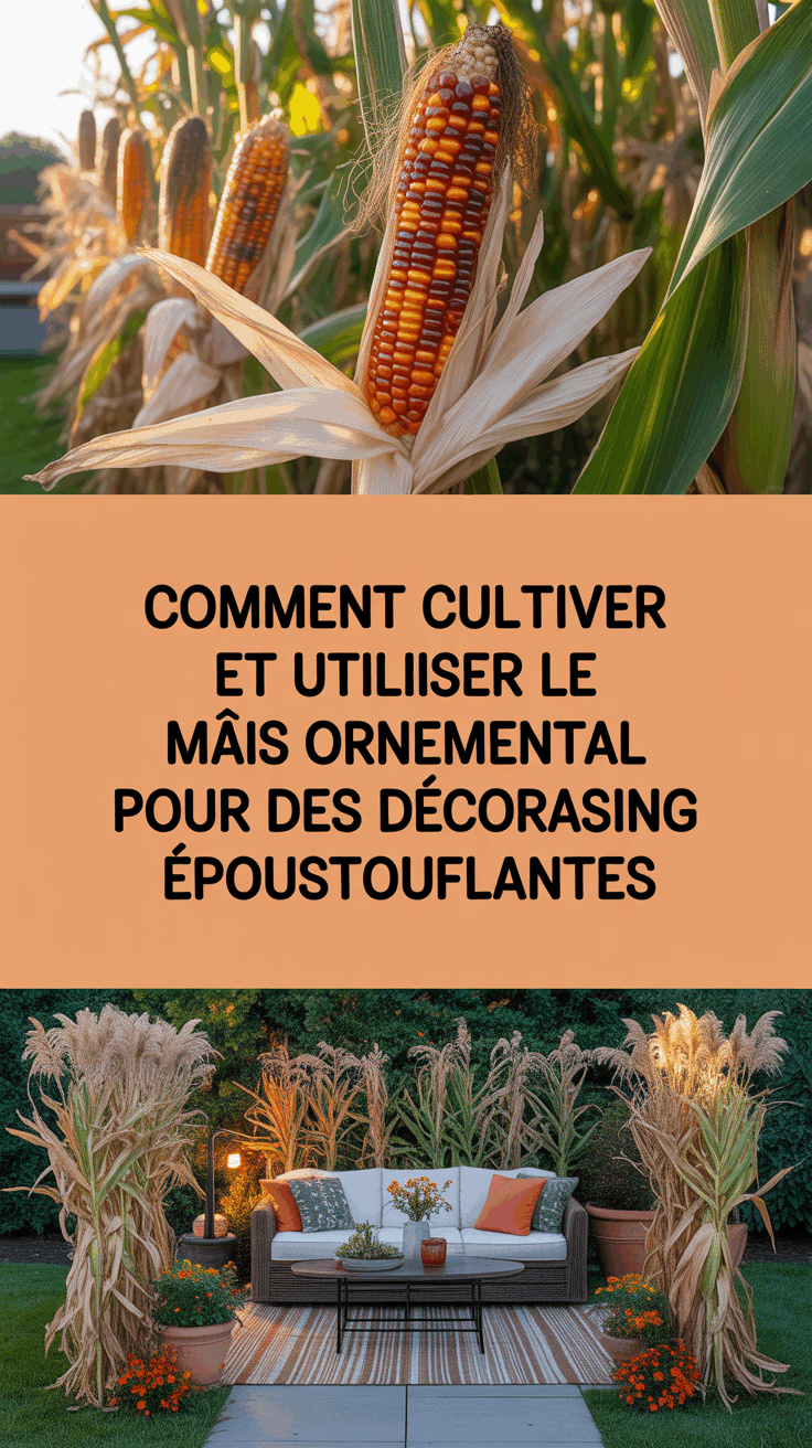 Comment Cultiver et Utiliser le Maïs Ornemental pour des Décorations Époustouflantes