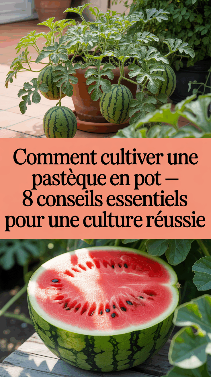 Comment Cultiver une Pastèque en Pot – 8 Conseils Essentiels pour une Culture Réussie