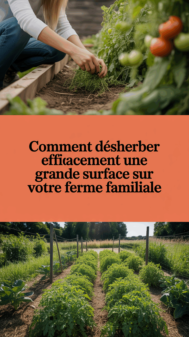 Comment désherber efficacement une grande surface sur votre ferme familiale