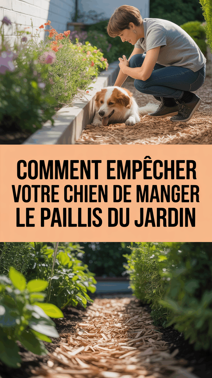 Comment empêcher votre chien de manger le paillis du jardin