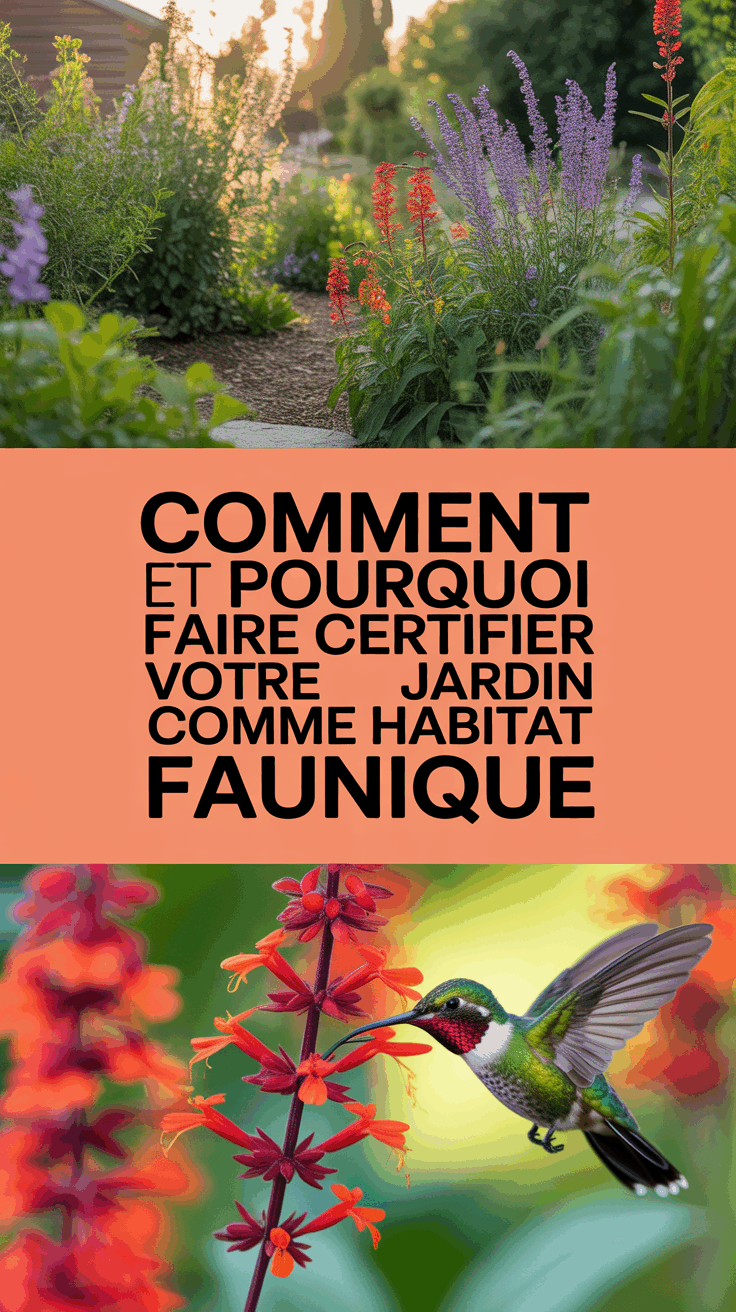 Comment et pourquoi faire certifier votre jardin comme habitat faunique