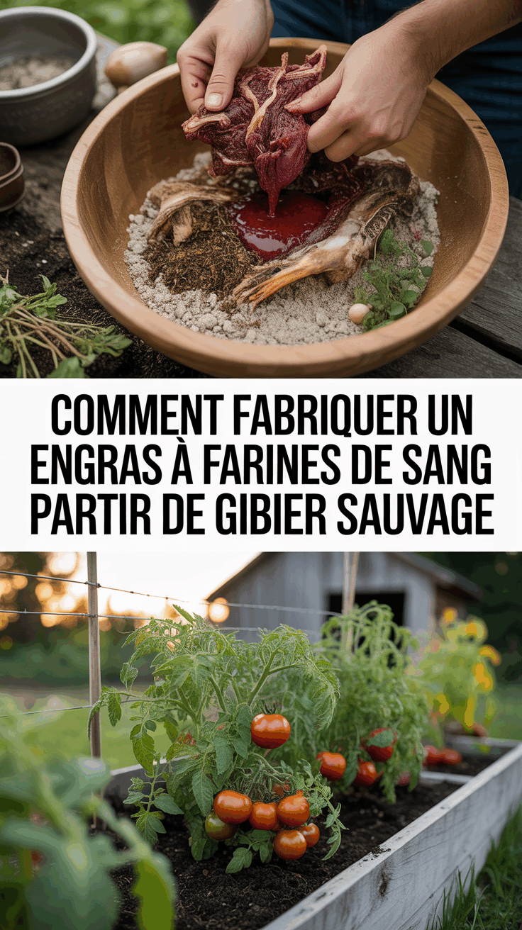 Comment fabriquer un engrais à base de farines de sang à partir de gibier sauvage