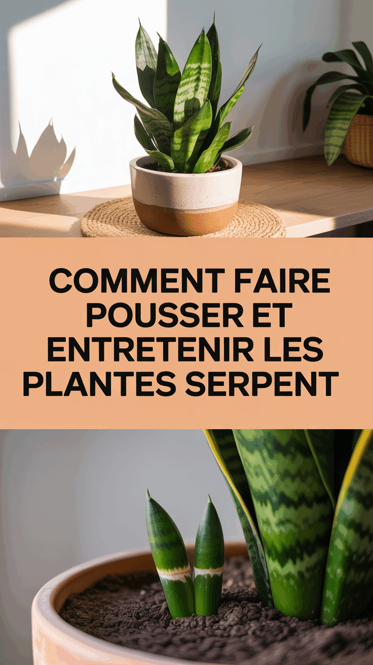 Comment faire pousser et entretenir les plantes serpent