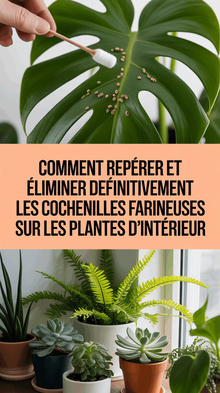 Comment repérer et éliminer définitivement les cochenilles farineuses sur les plantes d&rsquo;intérieur