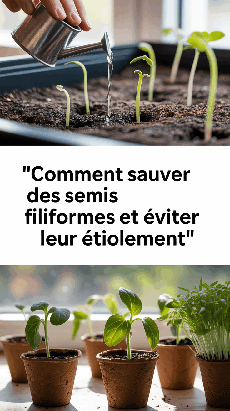 Comment sauver des semis filiformes et éviter leur étiolement