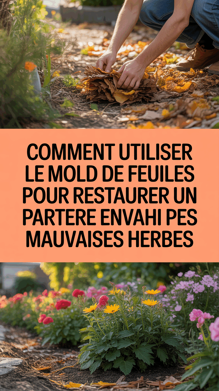 Comment utiliser le mold de feuilles pour restaurer un parterre envahi par les mauvaises herbes