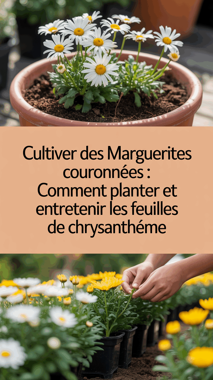 Cultiver des Marguerites Couronnées : Comment Planter et Entretenir les Feuilles de Chrysanthème