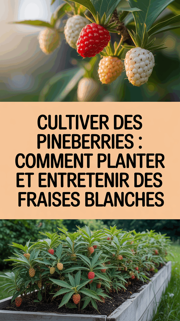 Cultiver des Pineberries : Comment Planter et Entretenir des Fraises Blanches