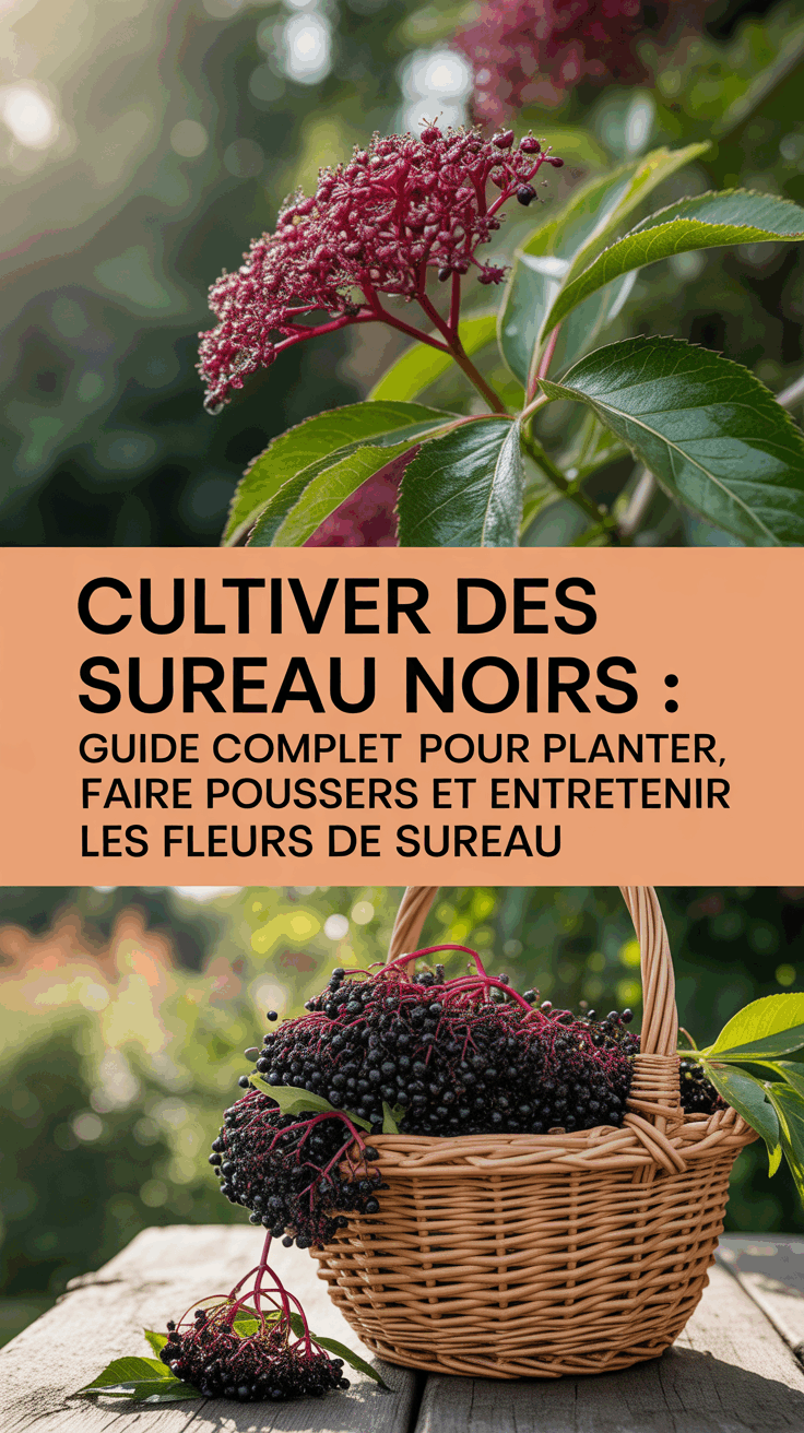 Cultiver des Sureau Noirs : Guide Complet pour Planter, Faire Pousser et Entretenir les Fleurs de Sureau