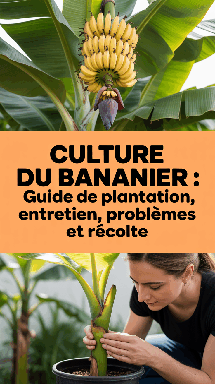 Culture du bananier : guide de plantation, entretien, problèmes et récolte