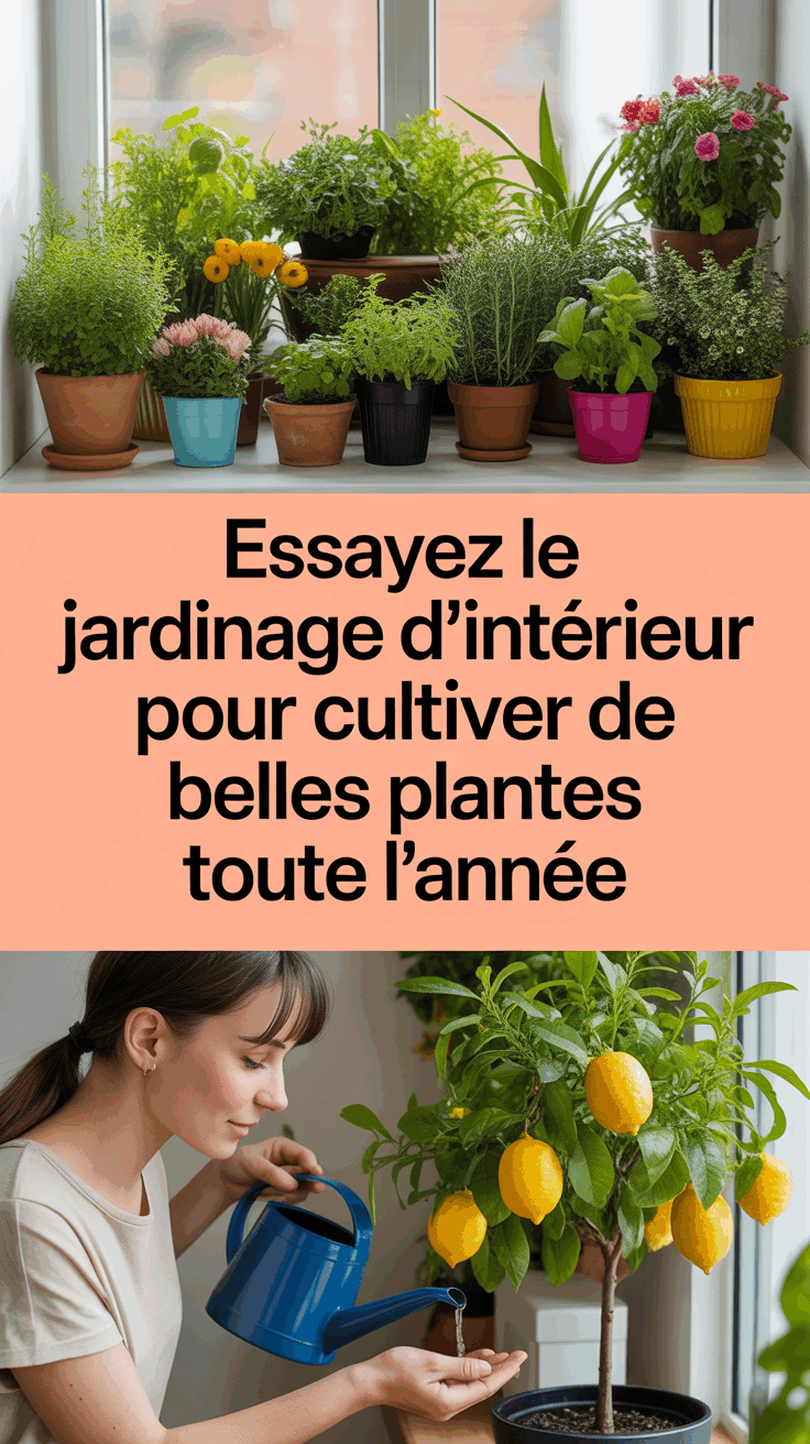 Essayez le jardinage d’intérieur pour cultiver de belles plantes toute l’année