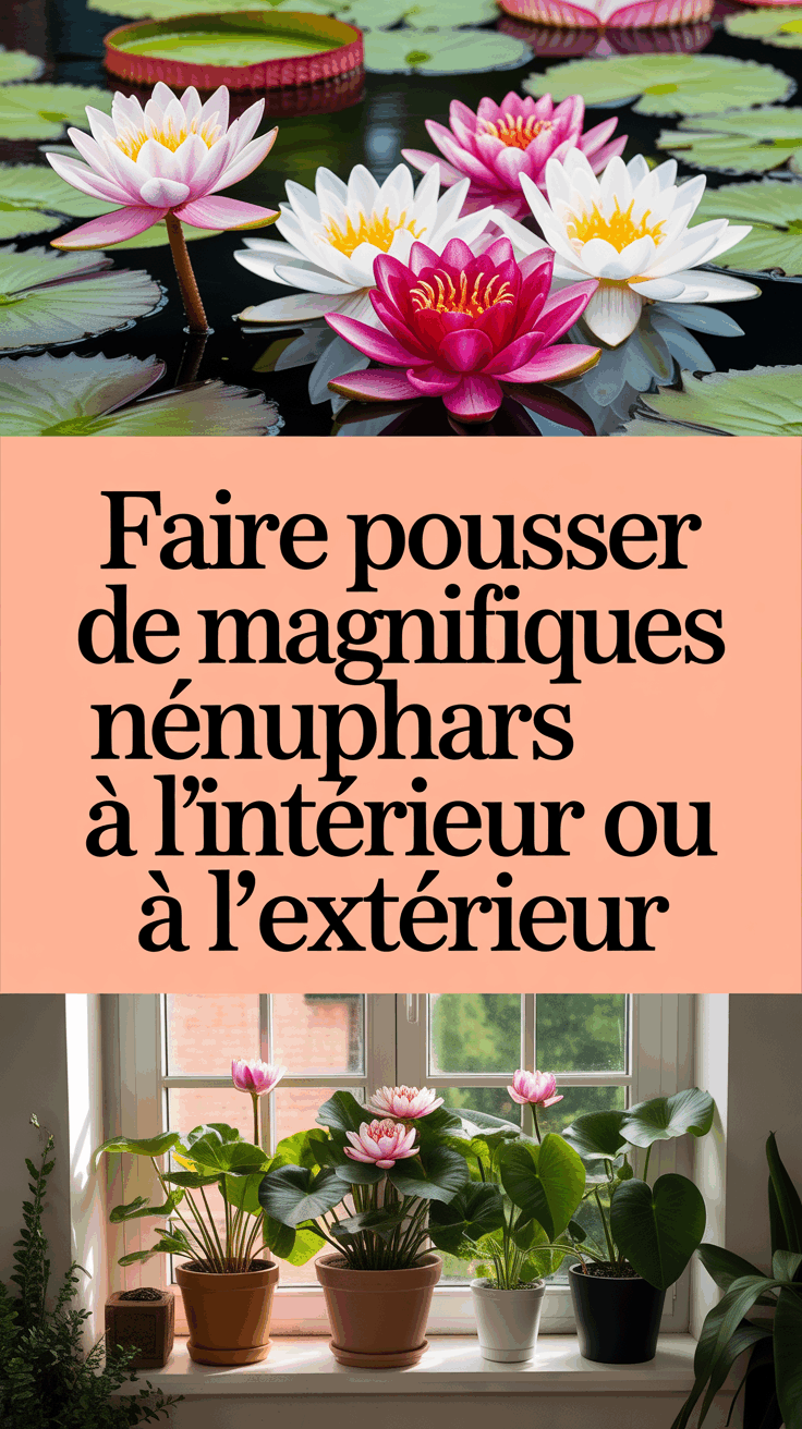 Faire Pousser de Magnifiques Nénuphars à l&rsquo;Intérieur ou à l&rsquo;Extérieur