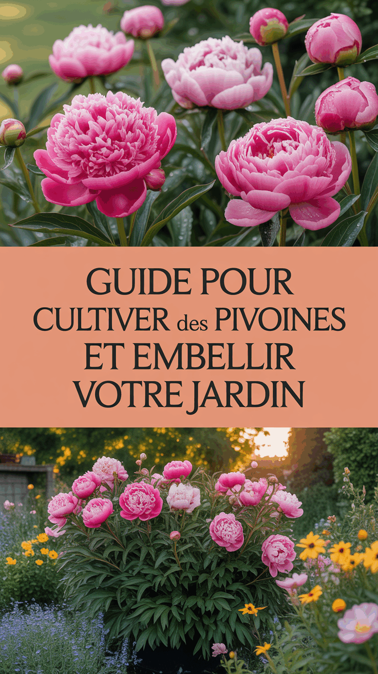 Guide pour cultiver des pivoines et embellir votre jardin