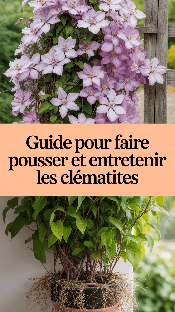 Guide pour faire pousser et entretenir les clématites