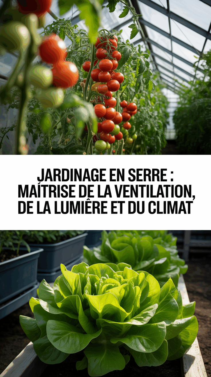 Jardinage en serre : Maîtrise de la ventilation, de la lumière et du climat