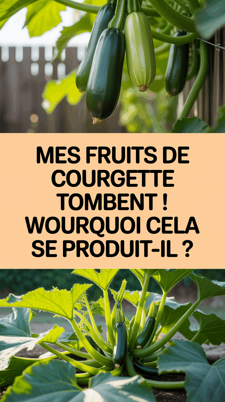 Mes fruits de courgette tombent ! Pourquoi cela se produit-il ?