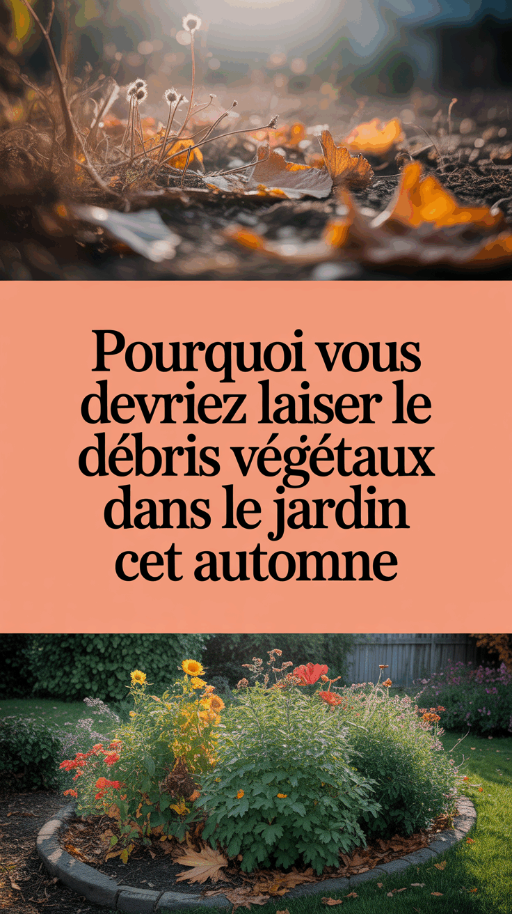 Pourquoi vous devriez laisser les débris végétaux dans le jardin cet automne