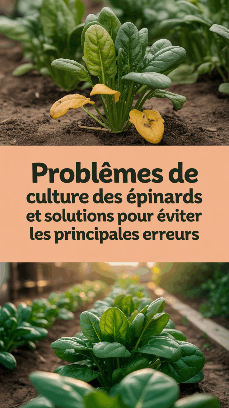 Problèmes de culture des épinards et solutions pour éviter les principales erreurs
