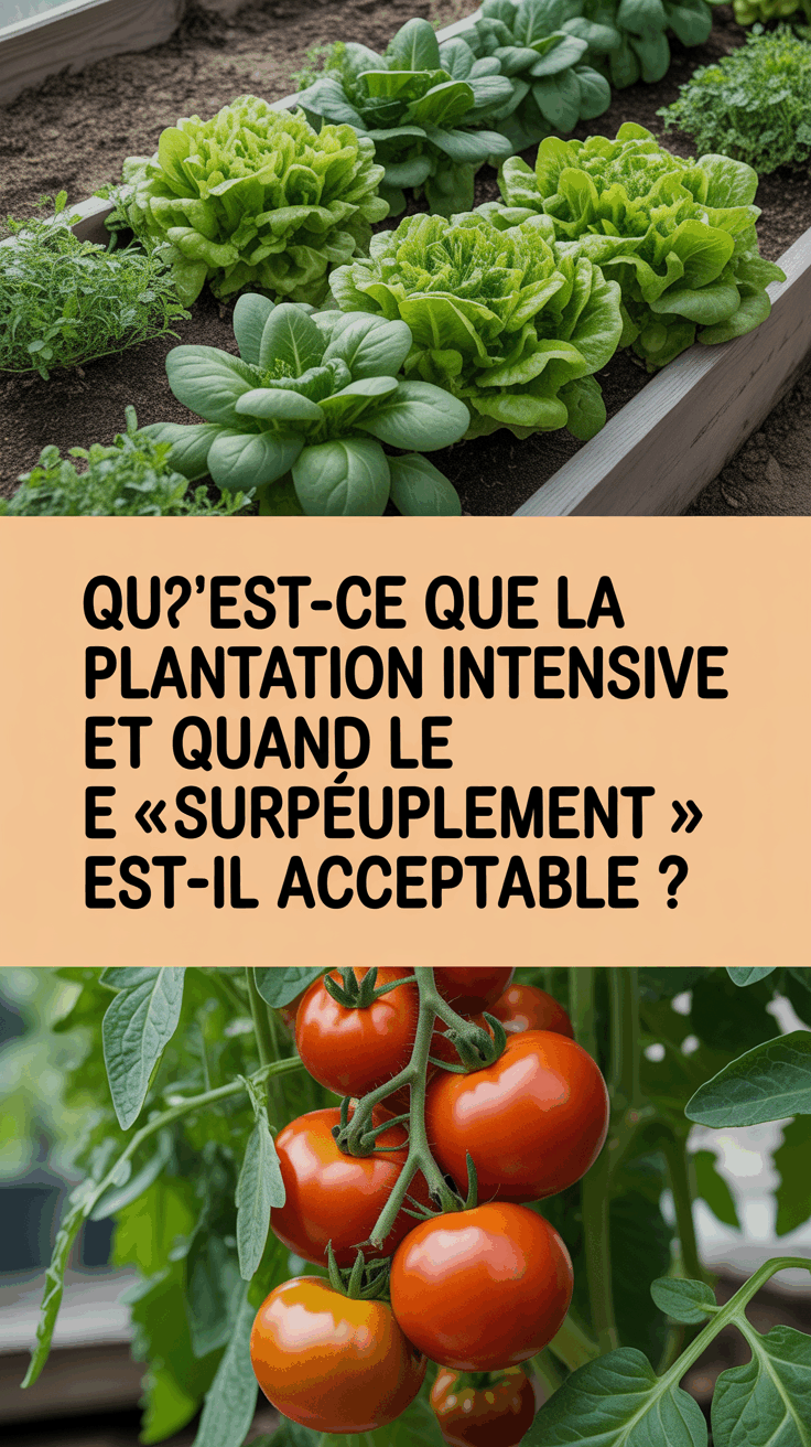 Qu’est-ce que la plantation intensive et quand le « surpeuplement » est-il acceptable ?