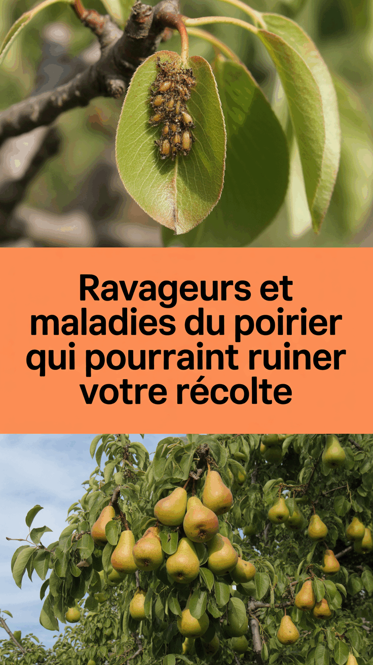 Ravageurs et maladies du poirier qui pourraient ruiner votre récolte