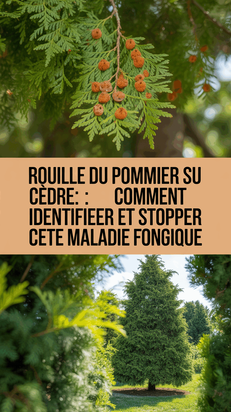 Rouille du pommier sur cèdre : comment identifier et stopper cette maladie fongique