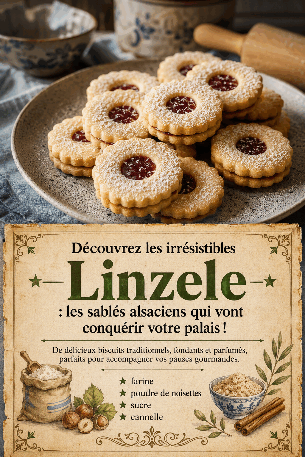 Découvrez les irrésistibles Linzele : les sablés alsaciens qui vont conquérir votre palais !