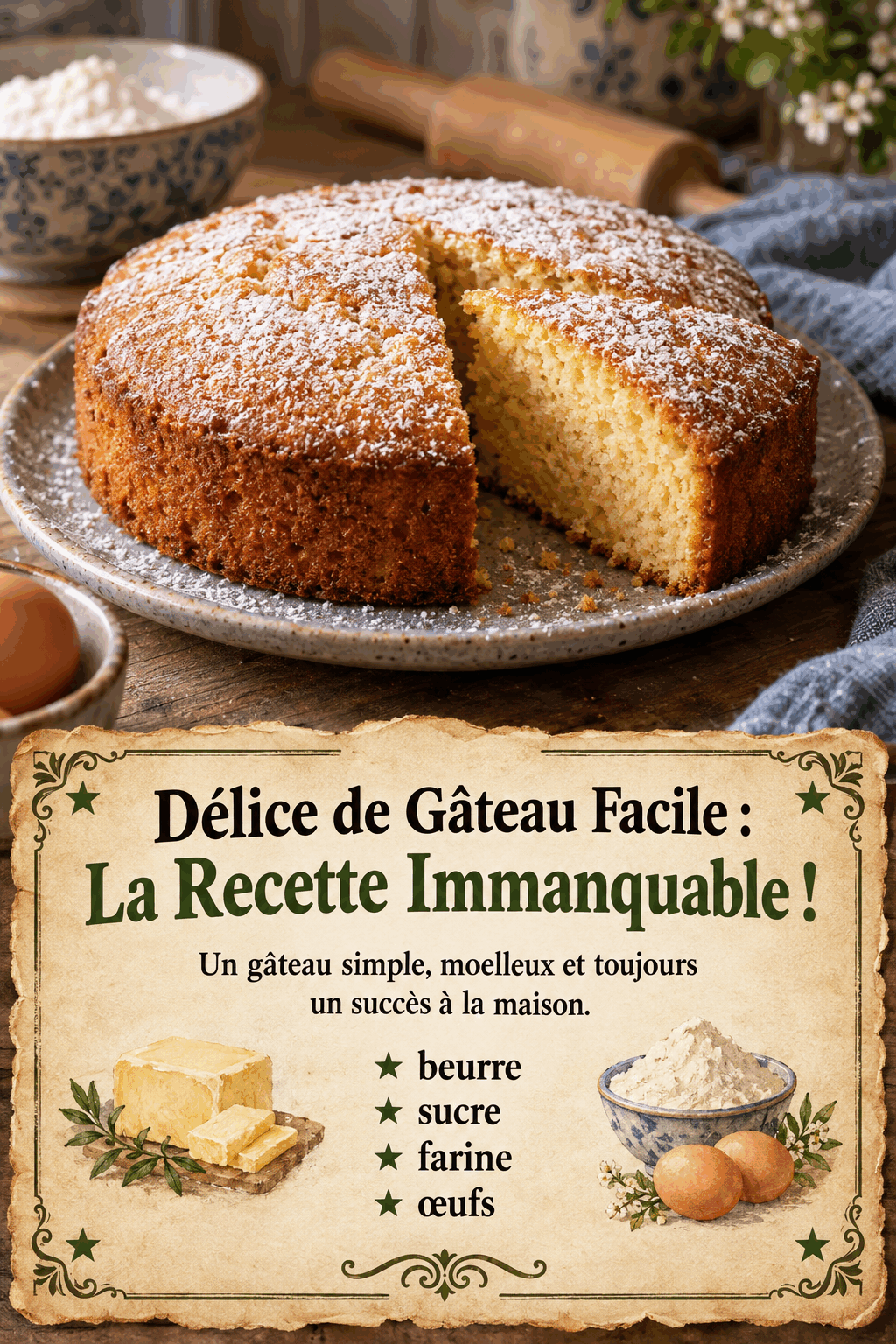 Délice de Gâteau Facile : La Recette Immanquable !