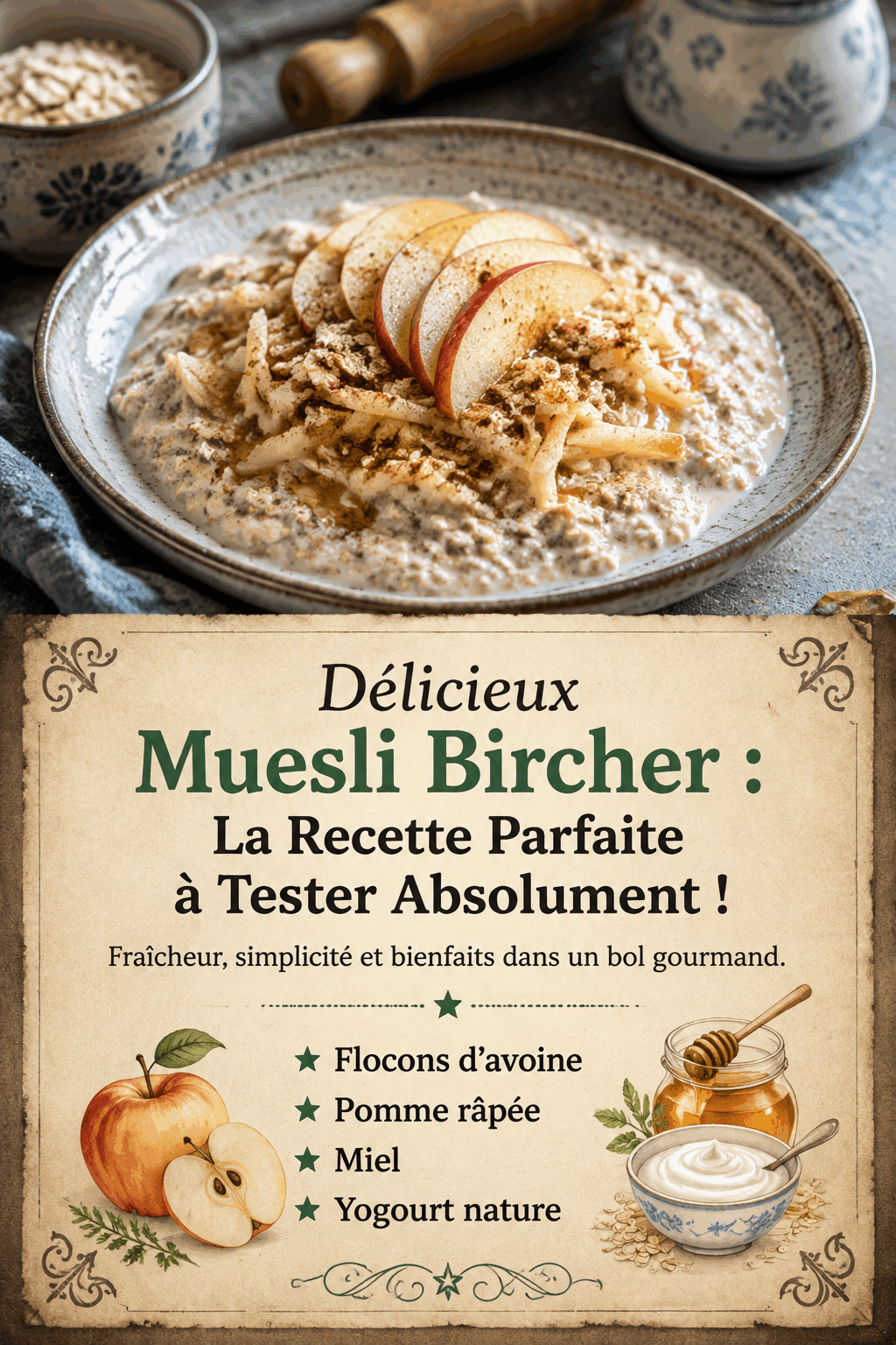 Délicieux Muesli Bircher : La Recette Parfaite à Tester Absolument !