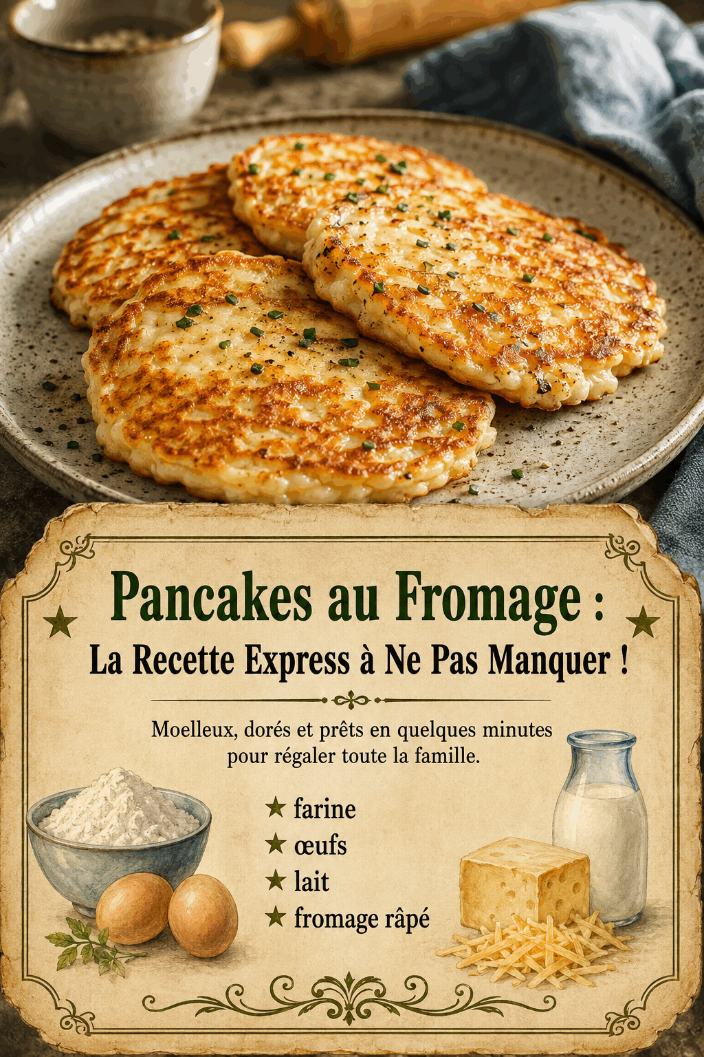 Pancakes au Fromage : La Recette Express à Ne Pas Manquer !