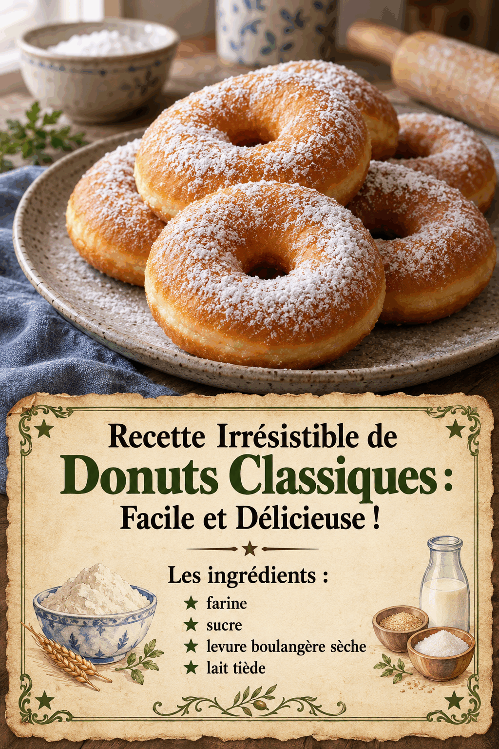 Recette Irrésistible de Donuts Classiques : Facile et Délicieuse !